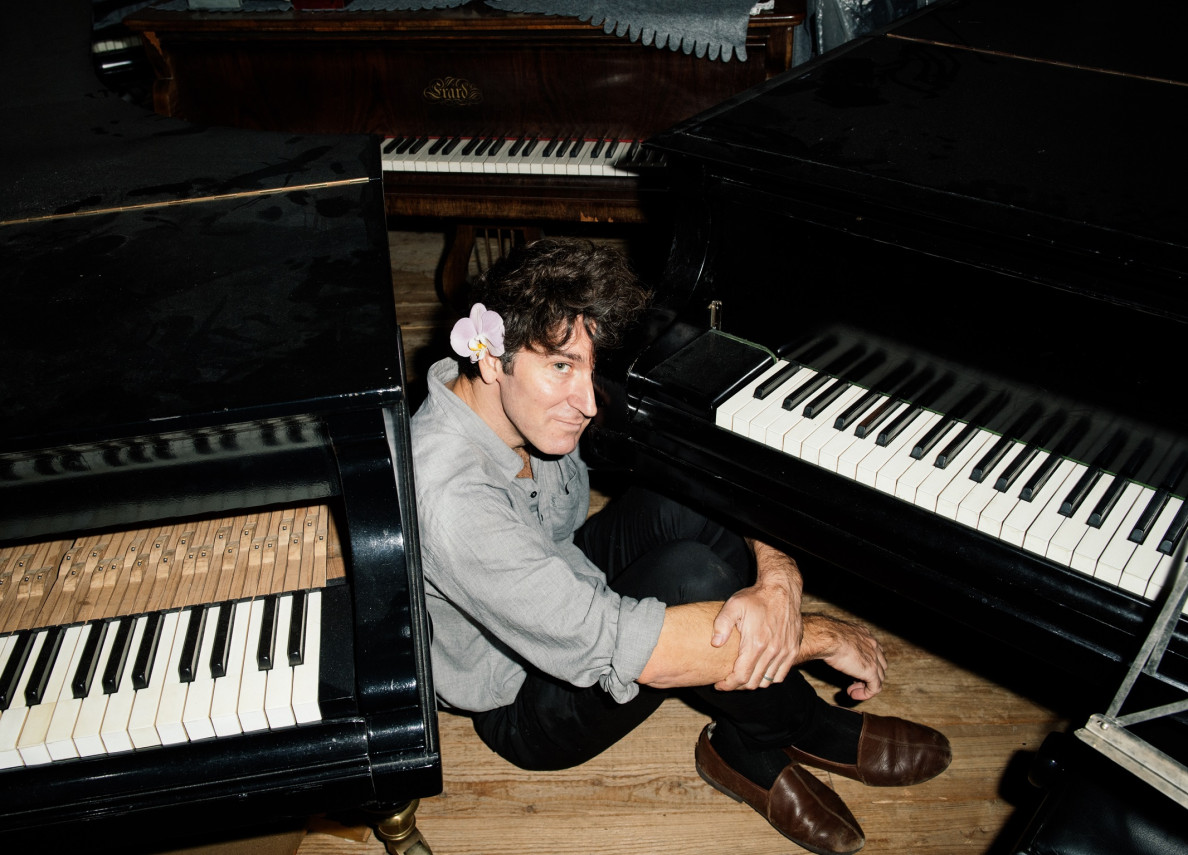 Marcin Masecki z fortepianem